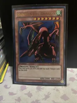 (YBL) Yugioh Harpie's Pet Dragon LCJW-EN086 1st Edition Ultra Rare LP - Image 1
