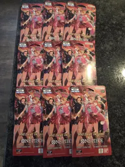 ONE PIECE Heroines Edition EB-03 Lot x9 Sealed Booster Pack English - Image 1