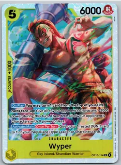 Wyper OP15-114 Super Rare Adventure on Kami's Island One Piece NM - Image 1