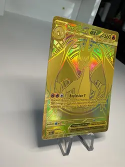 Pokemon Mega Charizard Y ex Full Art Foil Gold Card EX 294/217 - Image 2