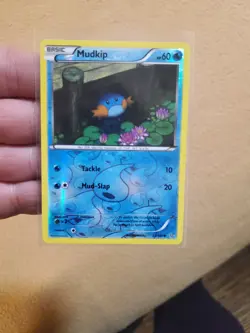 LP/NM Pokemon TCG Card 2015 Primal Clash - Mudkip 33/160 Reverse Holo - Image 1