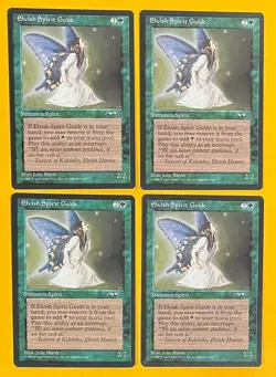 MTG ELVISH SPIRIT GUIDE (x4) Alliances (OldManMTG 009-907) - Image 1