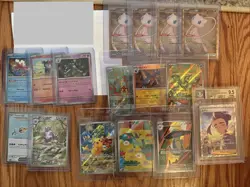 Pokemon Card Lot Japanese And English (one Graded) - MEW ex Metal Cards 60% - Image 1