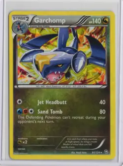 Pokemon TCG Garchomp Holo Rare Card 91/124 Exalted Cosmos Dragon LP-NM - Image 1