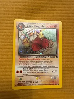 Dark Dugtrio 6/82 Team Rocket Unlimited Holo Rare Pokemon Card 2000 WOTC LP - Image 1