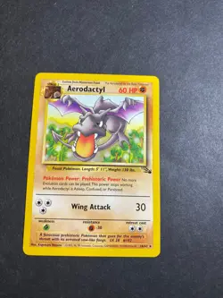 Aerodactyl 16/62 Pokemon Fossil Regular Pokemon Card TCG - Image 1
