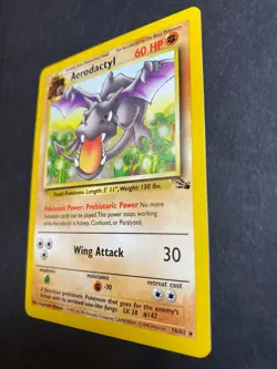 Aerodactyl 16/62 Pokemon Fossil Regular Pokemon Card TCG - Image 3