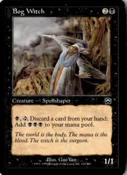1999 Mercadian Masques Bog Witch Expansion/Common #118 - Image 1