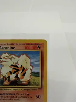 Pokemon TCG Arcanine Base Set, Unlimited Uncommon Card 23/102 Vintage WOTC 1999 - Image 3