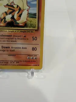 Pokemon TCG Arcanine Base Set, Unlimited Uncommon Card 23/102 Vintage WOTC 1999 - Image 4