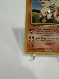 Pokemon TCG Arcanine Base Set, Unlimited Uncommon Card 23/102 Vintage WOTC 1999 - Image 5