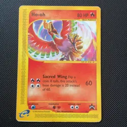 Pokemon 2002 Ho-oh Black Star Promo 52/53 Basic Card HP/MP - Image 1