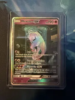 Pokemon TCG Shining Legends Mewtwo GX Secret Rare Card 78/73 - Image 1
