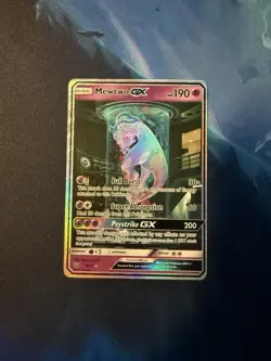 Pokemon TCG Shining Legends Mewtwo GX Secret Rare Card 78/73 - Image 2
