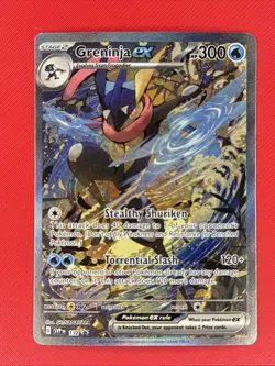 Greninja ex 132 Sv: Scarlet & Violet Black Star Promo Card Holo - Image 1