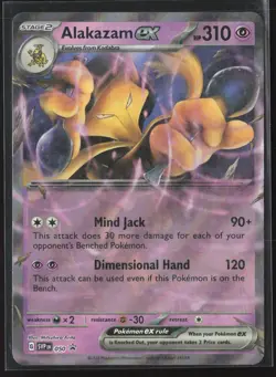 Alakazam ex Promo SV: Scarlet & Violet Promo Cards 050 NM Pokemon Card - Image 1