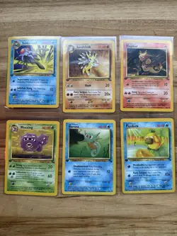 1999 Pokemon 1st Edition Base Set Lot – 6 WOTC Cards (Psyduck, Magmar + More) - Image 1