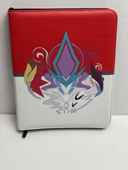Pokemon TCG Card Holder 3 Ring Binder, 9 Cards Per Sheet, Zip Closure - Image 1