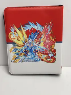 Pokemon TCG Card Holder 3 Ring Binder, 9 Cards Per Sheet, Zip Closure - Image 5