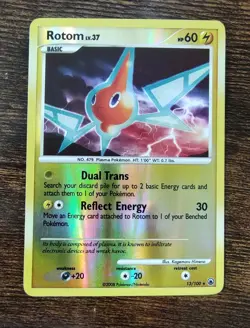Rotom 13/100 Reverse Holo Majestic Dawn Pokemon Card - Image 1