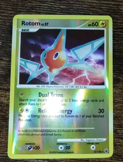 Rotom 13/100 Reverse Holo Majestic Dawn Pokemon Card - Image 2