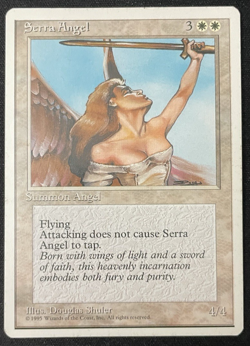 Serra Angel - Light Play - 4th Edition 1995 Vintage MTG Magic The Gathering - Image 1