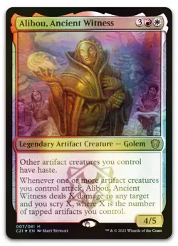 Alibou, Ancient Witness #7 (Foil) (LP) Commander 2021 C21 Magic MTG - Image 1