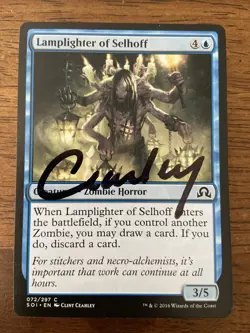 Lamplighter Of Selhoff MTG Clint Cearley AP Signed Innistrad Artist Proof - Image 1