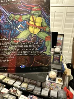 Leo's Katana (Borderless) Teenage Mutant Ninja Turtles Foil - MTG - Image 3