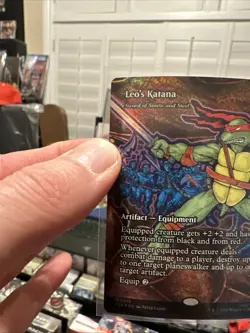 Leo's Katana (Borderless) Teenage Mutant Ninja Turtles Foil - MTG - Image 5