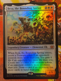 MTG Beza, the Bounding Spring FOIL - Bloomburrow (BLB) NM - Image 1