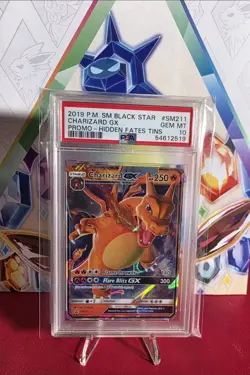 Pokemon Sun & Moon Hidden Fates Charizard GX Promo #SM211 PSA 10 - Image 1