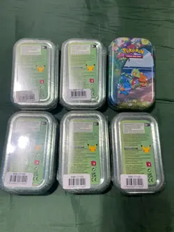 Pokemon TCG Celebrations Mini Tin Pack Sealed 6x - Image 2
