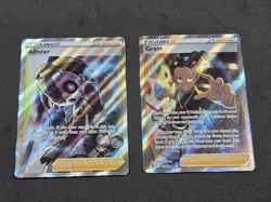 Full Art Pokemon Card lot (x2) - Allister 179 - Grant 185 - Image 1