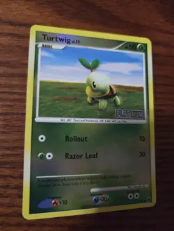 Turtwig 77/100 - Platinum Stamped Burger King Promo - Pokemon TCG Reverse Holo - Image 3