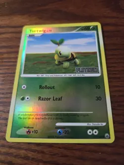 Turtwig 77/100 - Platinum Stamped Burger King Promo - Pokemon TCG Reverse Holo - Image 4