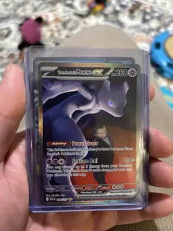 Pokemon TCG Team Rockets Mewtwo EX 281/217 Full Art Ultra Rare Near Mint Holo - Image 1
