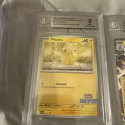 2025 Pokemon Promos #214 Pikachu P Illustration contest 2024 - Image 1