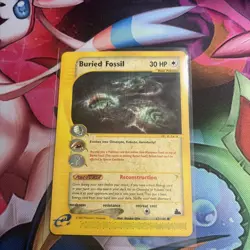 Pokemon TCG Buried Fossil 47/144 Skyridge Regular NM/LP - Image 1