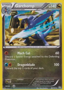 Pokemon TCG Garchomp #90 Dragons Exalted 90/124 Holo - Image 1