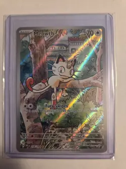 Pokemon TCG Meowth IR 106/094 NM Phantasmal Flames - Image 1
