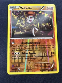 Meloetta XY - BREAKthrough #85 (2015) Reverse Holo LP+ Pokemon FREE SHIPPING - Image 1