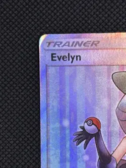 Pokemon Evelyn Full Art Ultra Rare Trainer Sm-Team Up Holo 175/181 !!DAMAGE!! - Image 5