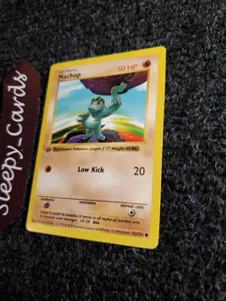 Machop 52/102 Pokemon Base Set 1st Edition Shadowless Common Near Mint (NM) 1999 - Image 2