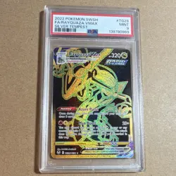 Pokemon Rayquaza VMAX Full Art Secret Rare Holo TG29 Silver Tempest PSA 9 - Image 1
