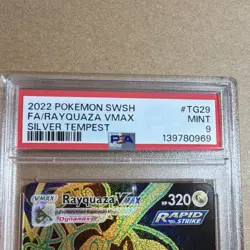 Pokemon Rayquaza VMAX Full Art Secret Rare Holo TG29 Silver Tempest PSA 9 - Image 2