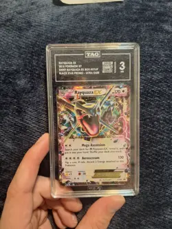Pokemon Rayquaza EX Shiny Promo Holo XY69 TAG Graded Black Star - Image 4