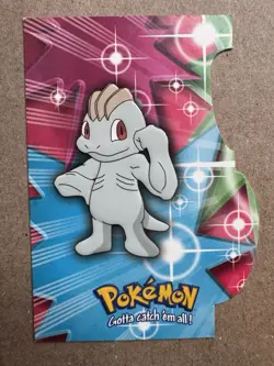 Machop #66 Die-Cut Embossed EVO10 - Pokemon Topps Series 3 - Blue Logo - Image 1