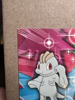 Machop #66 Die-Cut Embossed EVO10 - Pokemon Topps Series 3 - Blue Logo - Image 2