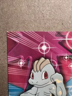 Machop #66 Die-Cut Embossed EVO10 - Pokemon Topps Series 3 - Blue Logo - Image 3